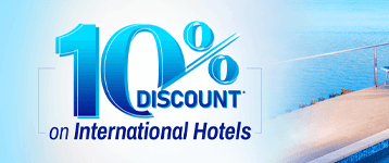 Enjoy 10% discount while Booking International Hotel/Resorts  image